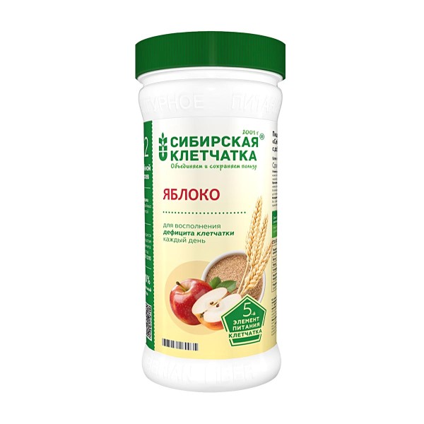 Клетчатка Яблоко Сибирская клетчатка 280г