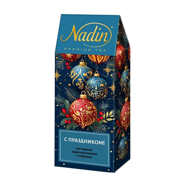Чай Nadin С праздником! черный с чабрецом 50г