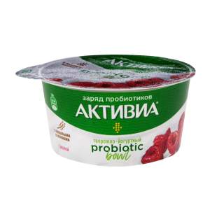 Биопродукт творожно-йогуртный 3,5% Активиа 135г малина