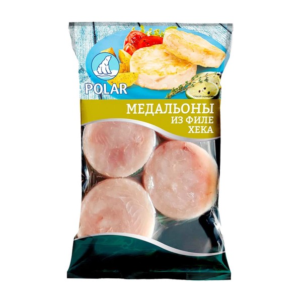 Медальоны из филе хека замороженные Polar 400г