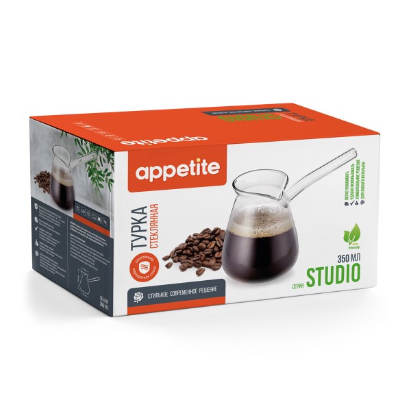 Турка Studio стеклянная 350мл Appetite