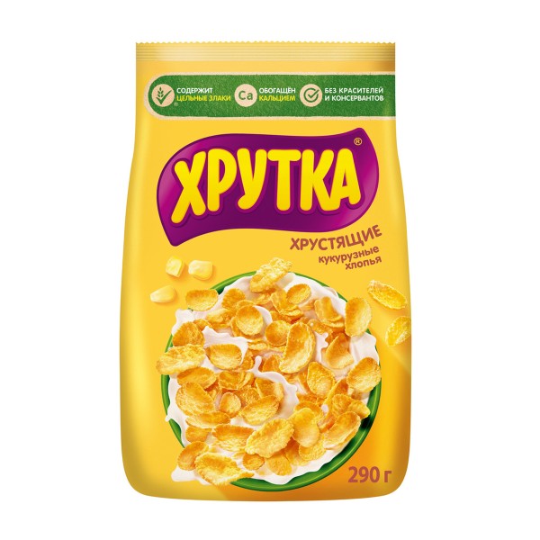 Сухой завтрак Хлопья кукурузные Хрутка Nestle 290г
