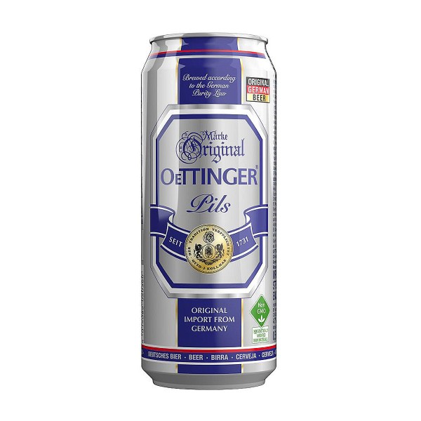 Пиво светлое Oettinger Pils 4,7% 0,5л