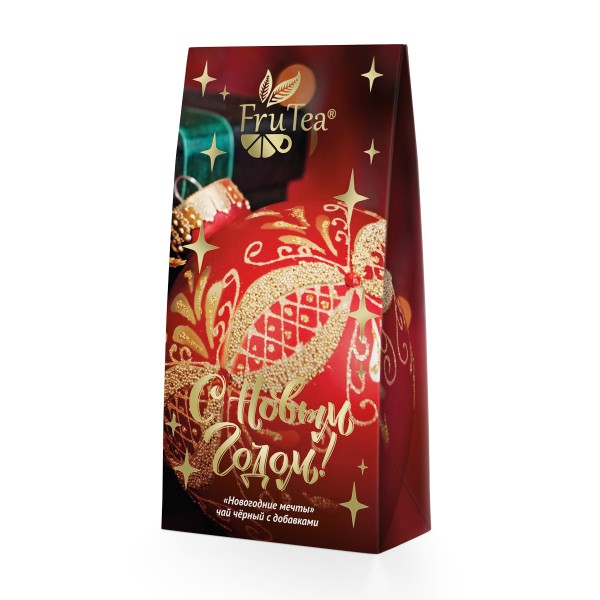 Чай черный FruTea Новогодние мечты с добавками 50г