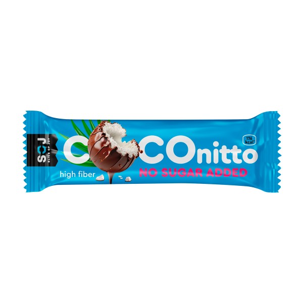 Батончик Coconitto кокосовый с ванильно-сливочным вкусом Soj 40г