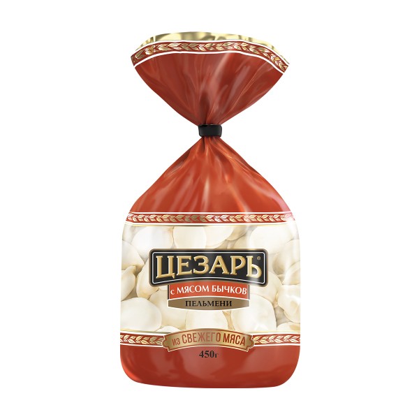 Пельмени С мясом бычков Цезарь 450г