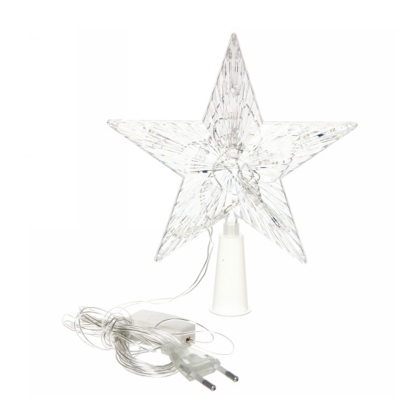 Фигура Звезда для елки светодиодная 10 ламп 15см Серпантин