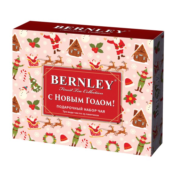 Набор подарочный чай черный ассорти Bernley 3х25пак