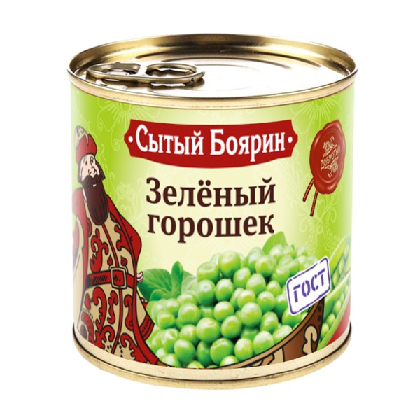 Горошек зеленый Сытый боярин 400г