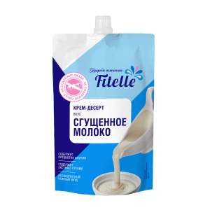 Крем-десерт Fitelle 100г сгущенное молоко