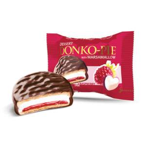 Печенье-сэндвич Dessert Donko-Pie маршмеллоу и малиновый джем Донко