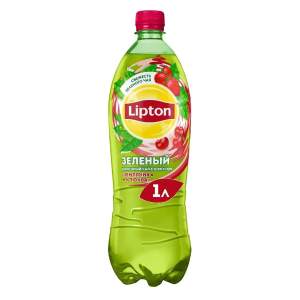 Напиток чайный Lipton зеленый 1л земляника-клюква