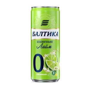 Пиво безалкогольное Балтика Лайм 0,33л