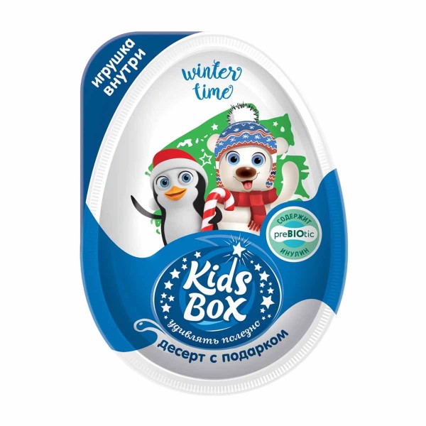 Яйцо Kids Box Winter time десерт с подарком 20г