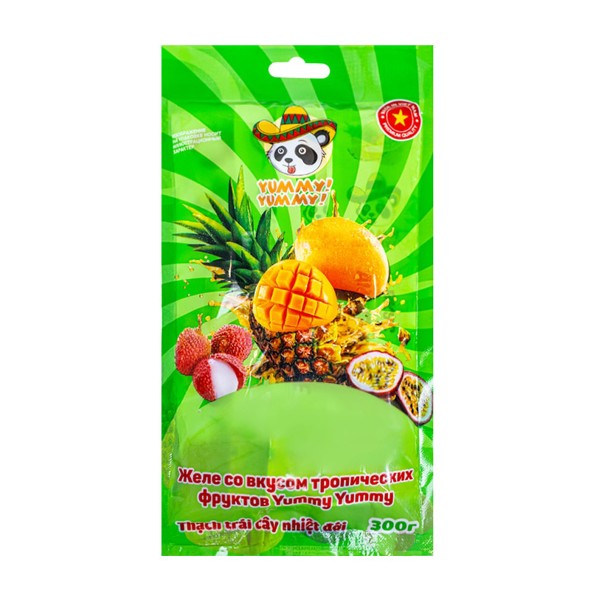 Желе со вкусом тропических фруктов в стиках Yummy Yummy 300г