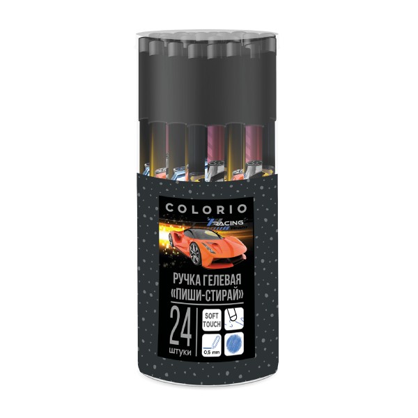 Ручка Racing пиши-стирай гелевая синий Colorio