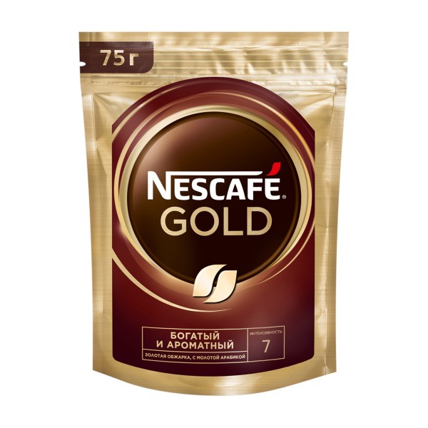 Кофе растворимый Nescafe Gold 75г