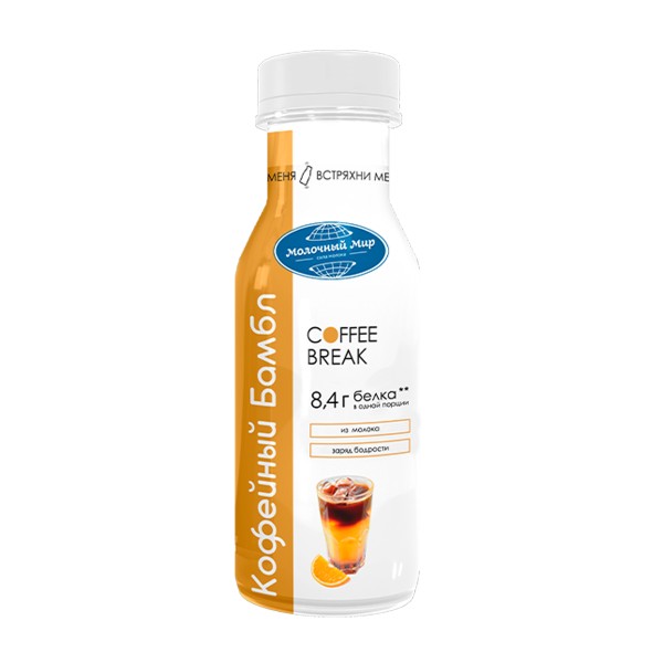Напиток молочный Coffee Break 1,3% 280г бабл кофе БЗМЖ