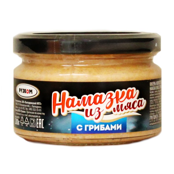 Намазка из мяса с грибами Рузком 200г