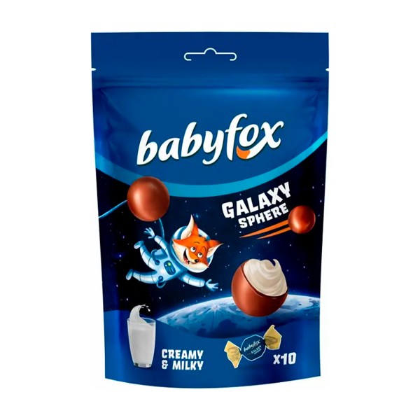 Конфеты шоколадные Baby Fox с молочной начинкой 130г