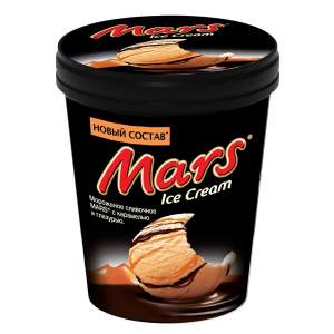 Мороженое Mars сливочное с карамелью и глазурью 8.5% 300г