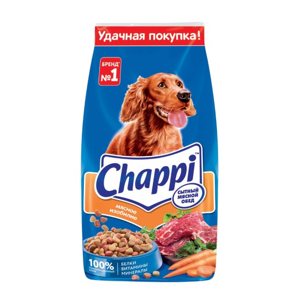 Корм  для собак сухой Чаппи (Chappi) 15кг мясное изобилие