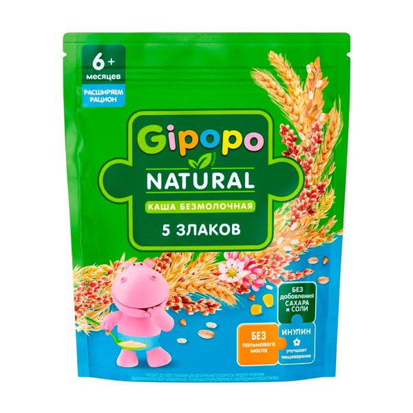 Каша сухая безмолочная мультизлаковая Gipopo 180г