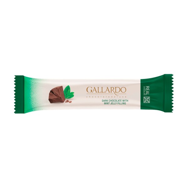 Шоколад горький Gallardo с начинкой со вкусом мяты Farmand 25г