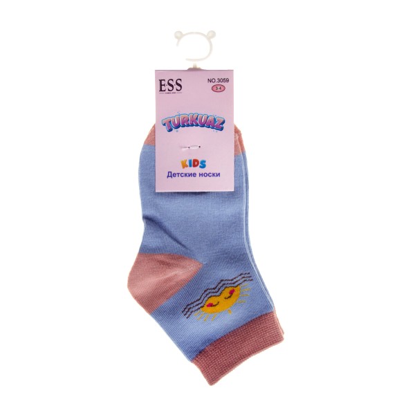 Носки для девочек высокие с принтом р.3-8 ESS