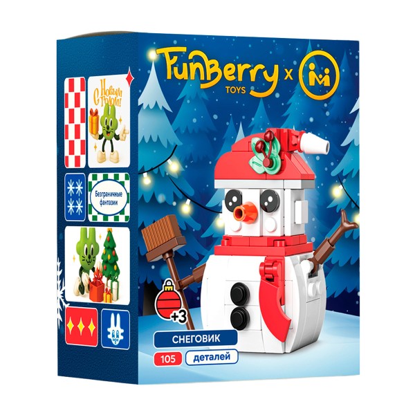 Конструктор Снеговик Funberry-toys