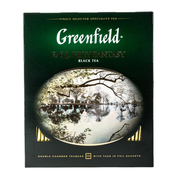 Чай черный Greenfield Earl Grey Fantasy 100пак