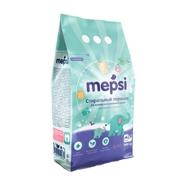 Порошок стиральный для детского белья Mepsi 2400г