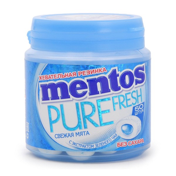 Жевательная резинка Mentos Pure Fresh 100г свежая мята