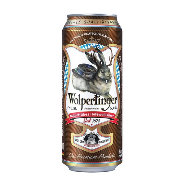 Пиво Wolpertinger Naturtrubes Hefeweissbier 5-5,5% 0,5л