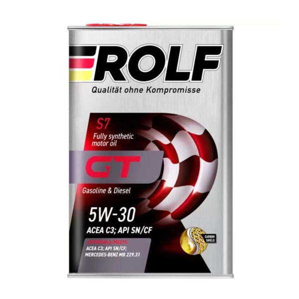 Масло моторное Rolf GT синтетика 5W-30 SN/CF,С3 1л