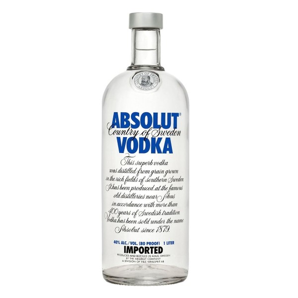 Водка Absolut 40% 1л