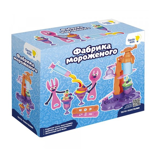 Набор для лепки Тесто-пластилин Фабрика мороженого Genio Kids