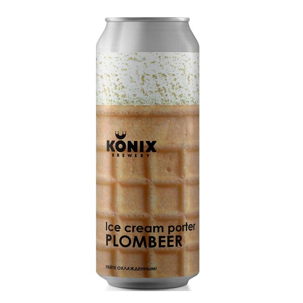 Напиток пивной Konix Ice cream Porter Plombeer 7% 0,45л