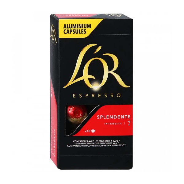 Кофе молотый жареный L’OR Espresso 10 капсул*5гр splendente