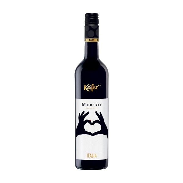 Вино красное сухое Kafer Merlo 12,5-13,5% 0,75л