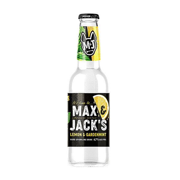 Напиток пивной Max&Jack’s Lemon Gardenmint 4,7% 0,4л