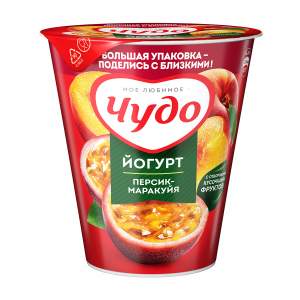 Йогурт фруктовый Чудо 2% 290г персик-маракуйя БЗМЖ