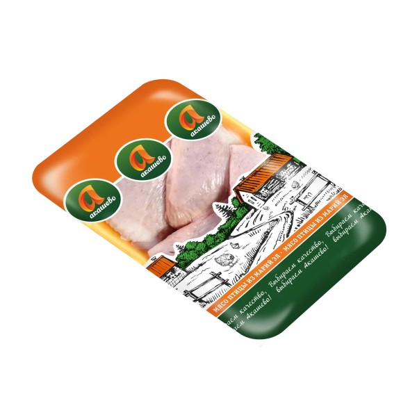 БЕДРО ЦЫПЛЕНКА-БРОЙЛЕРА ЗАМОРОЖ. НА ПОДЛОЖКЕ (АКАШЕВО)