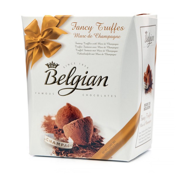 Конфеты шоколадные трюфели Belgian 200г с ароматом шампанского