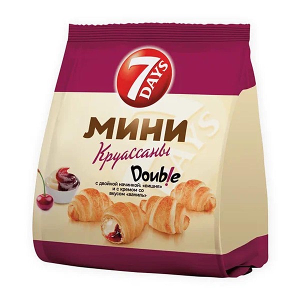 Круассаны 7 days мини 265г вишня-ваниль