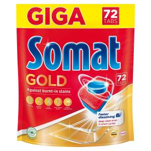 Таблетки для посудомоечных машин Somat Gold 72шт