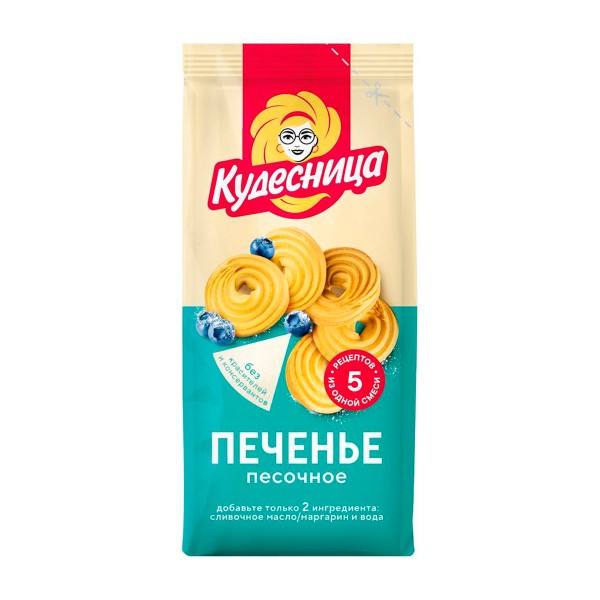 Смесь мучная Печенье песочное  Кудесница 400г