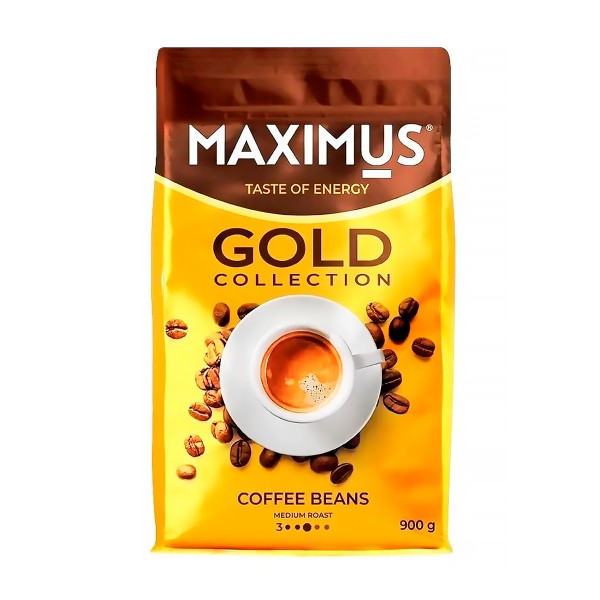 Кофе в зернах Gold collection Maximus 900г