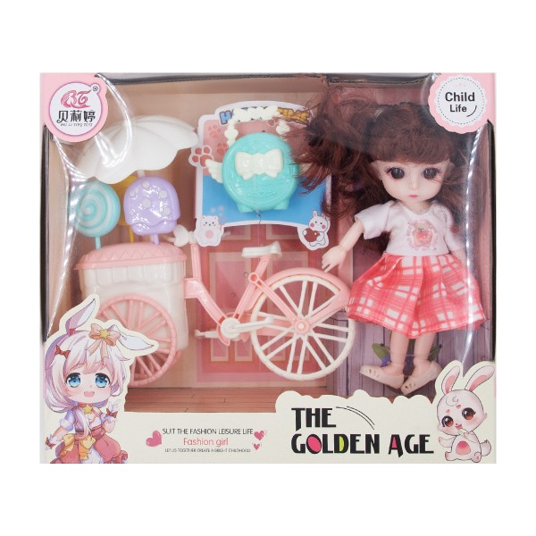 Набор Кукла на велосипеде