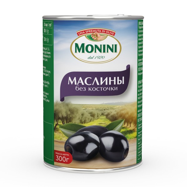 Маслины без косточки Monini 300г